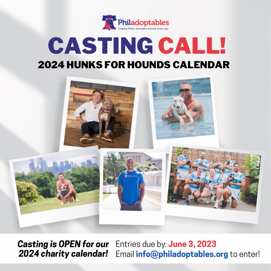 2024 Hunks for Hounds Charity Calendar Casting Call